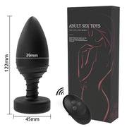 Luminous Anal Vibrator Wireless Remote Control Butt Plug