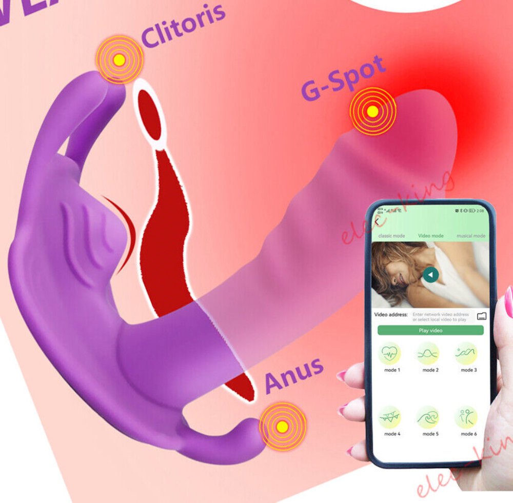 Vibrating Women Panties Massager Wearable Wireless APP Control Underwear