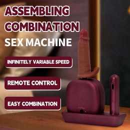 Auto Thrusting Vibration dildo Sex Machine Set With Storage Box