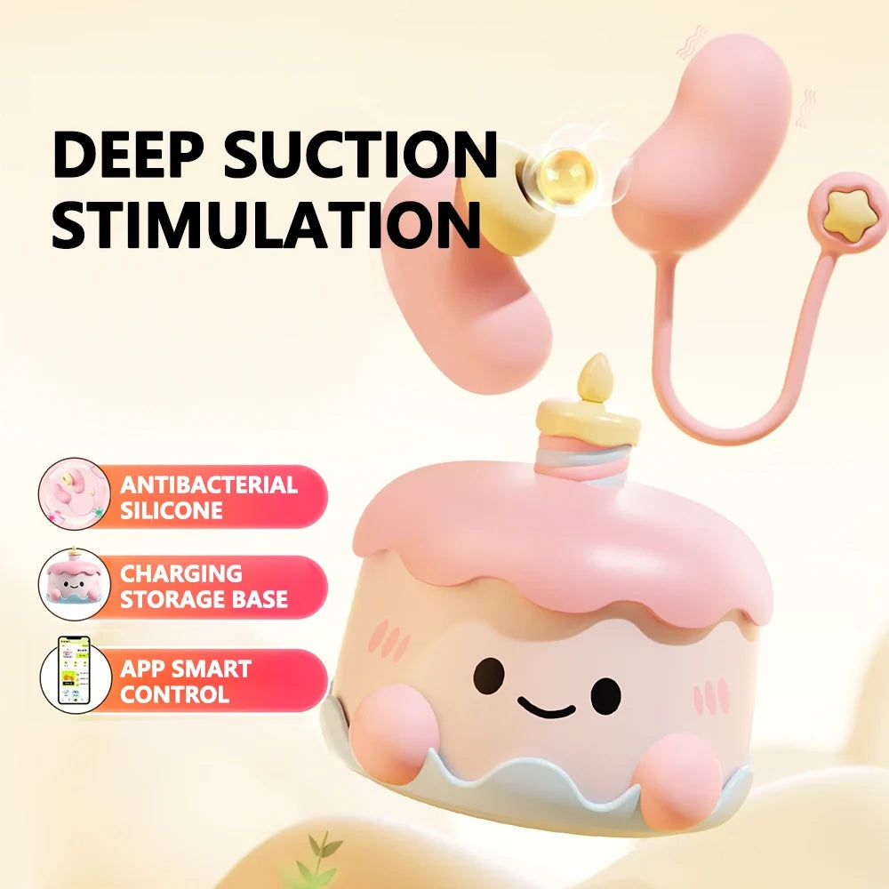 Ankni Sweet Heart Smart Massager | Heart-Shaped App Controlled Mini Vibrator, Type-C Rechargeable, IPX7 Waterproof & Ultra Quiet