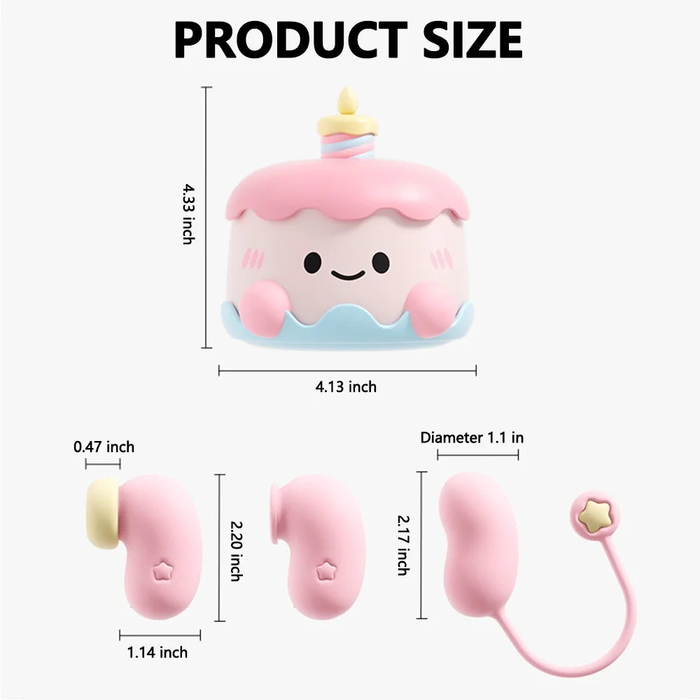 Ankni Sweet Heart Smart Massager | Heart-Shaped App Controlled Mini Vibrator, Type-C Rechargeable, IPX7 Waterproof & Ultra Quiet
