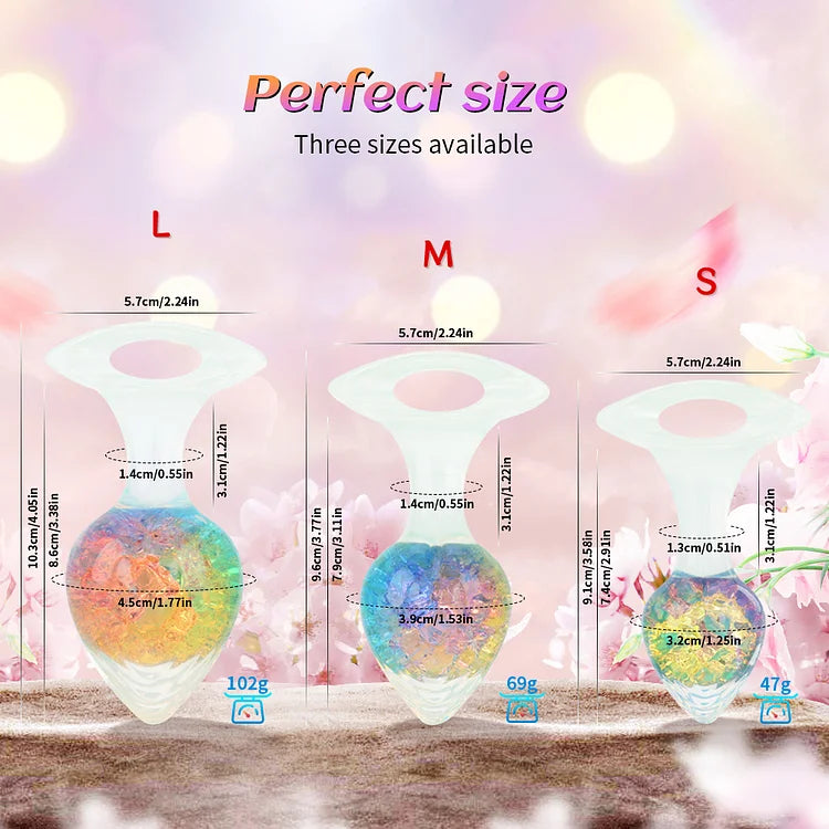 Love-shaped Crystal Wearable Butt Plug for Anal Sex
