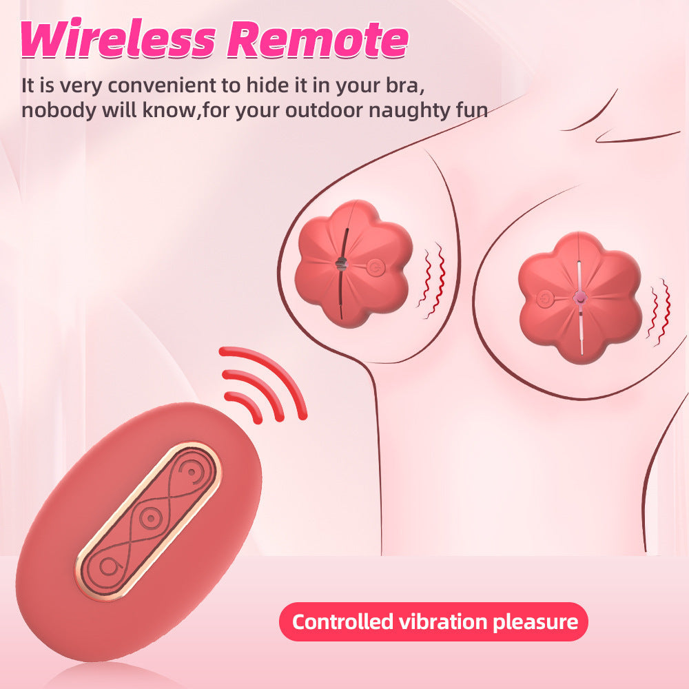 Nipple Vibrator Clamp Remote Breast Clips Clit Stimulator Women