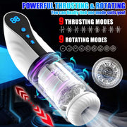 3-in-1 Thrusting Rotating Sucking Deep-throat Male Masturbator