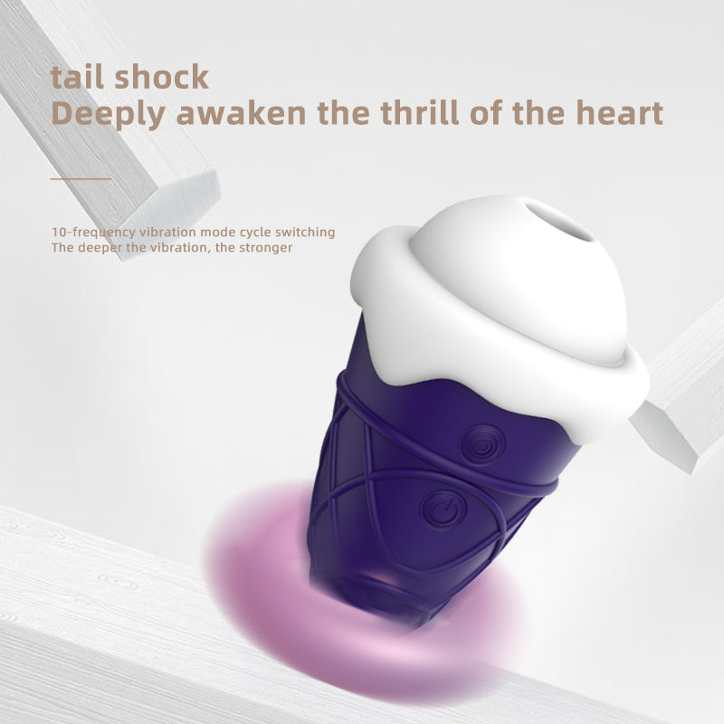 Cone 10-Frequency Sucking Erotic Vibrator