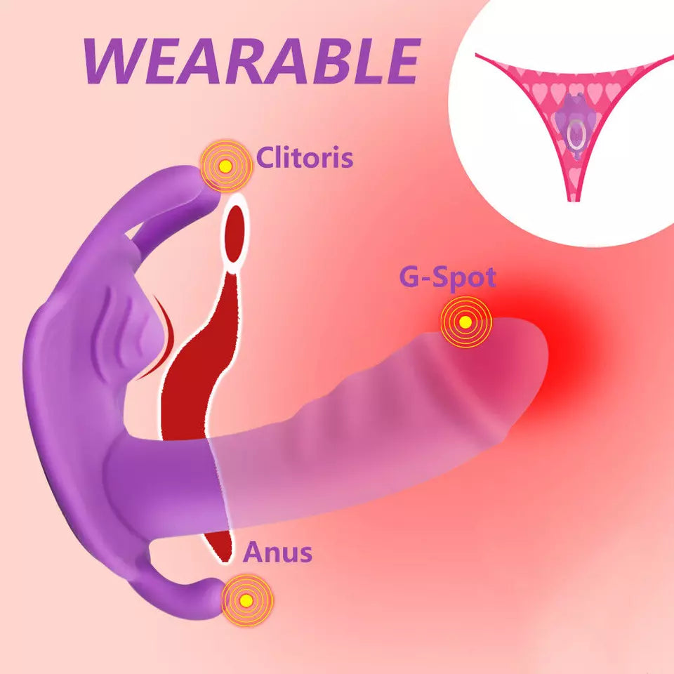 Vibrating Women Panties Massager Wearable Wireless APP Control Underwear